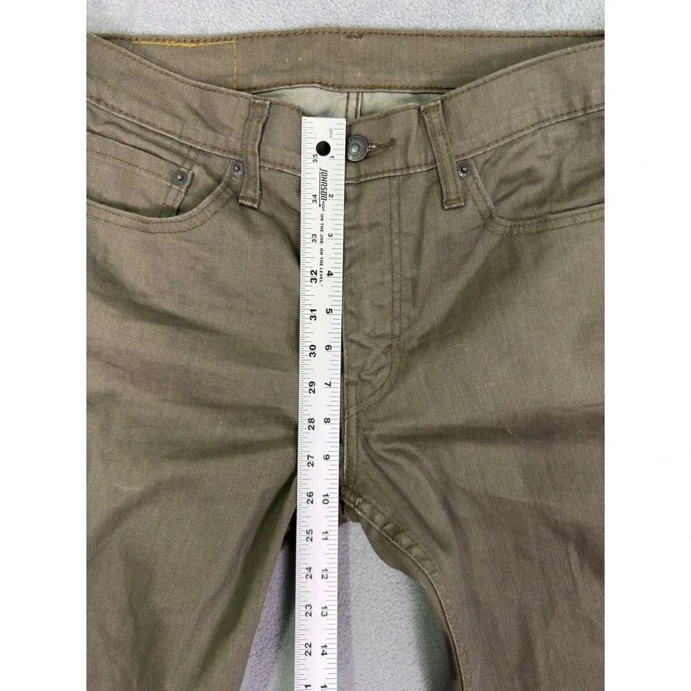 Levis 511 Jeans Mens 32x30 Brown Denim Skinny Low Rise Workwear Stretch